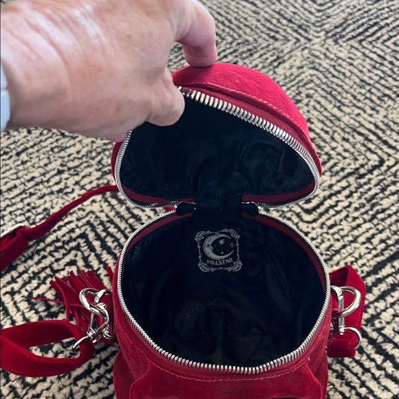 Killstar Red Skull Crossbody Bag - Picture 3 of 7